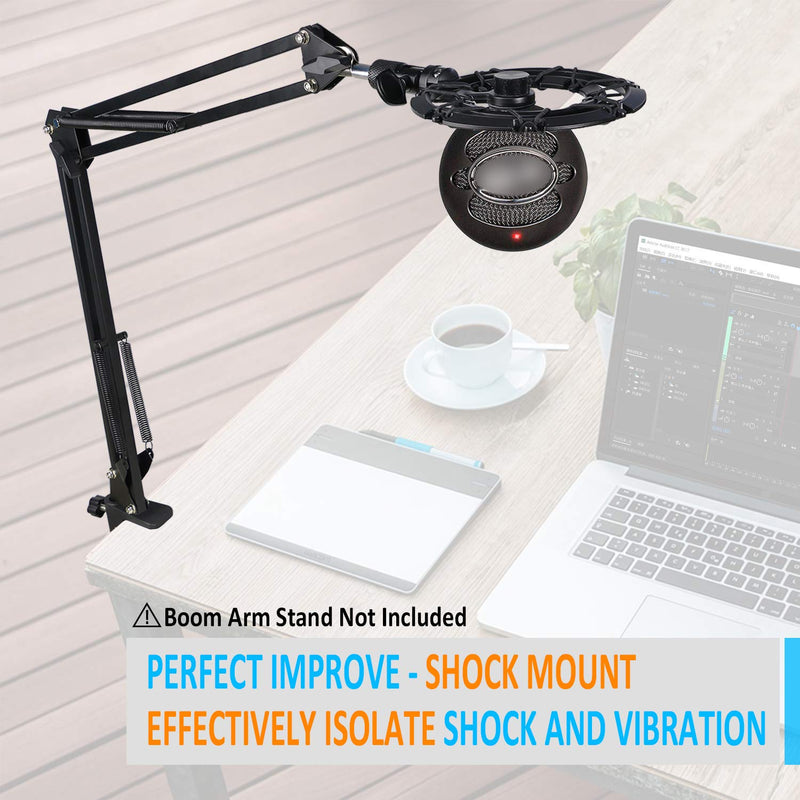 Blue Snowball Shock Mount, Shockmount Mic Holder Reduces Vibration Matching Mic Boom Arm Stand, Suitable for Blue Snowball iCE USB Mic by YOUSHARES