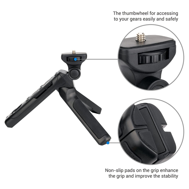 Wireless Bluetooth Remote Control Shooting Grip Mini Tabletop Tripod Video Holder for Nikon Z fc Zfc Z50 Coolpix P1000 P950 B600 A1000 Camera Replaces ML-L7 for Selfie Vlog Anti-Shaking Photography For Nikon Camera
