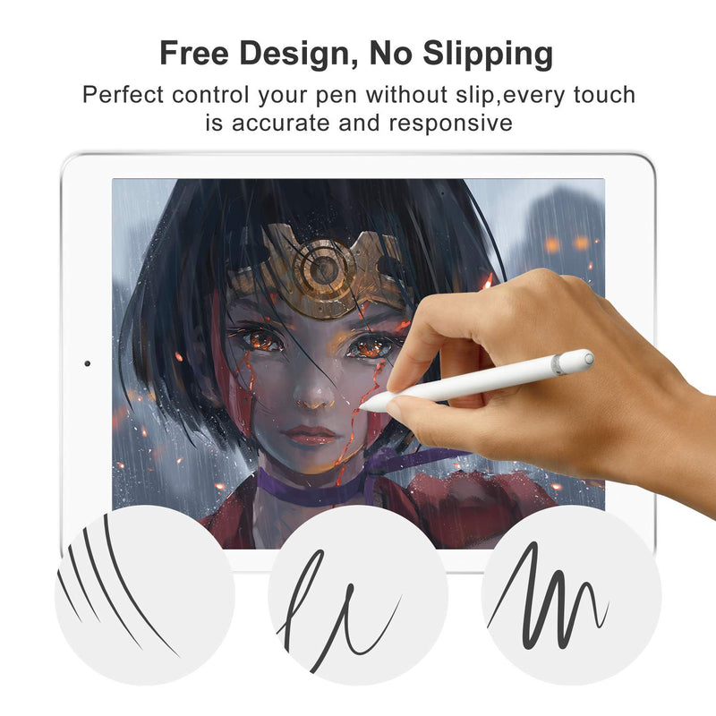 Like Paper Screen Protector for iPad 8th/7th Generation (10.2-Inch, 2020/2019 Model), XIRON High Touch Sensitivity No Glare Scratch for iPad 10.2 Matte Screen Protector Compatible with Apple Pencil