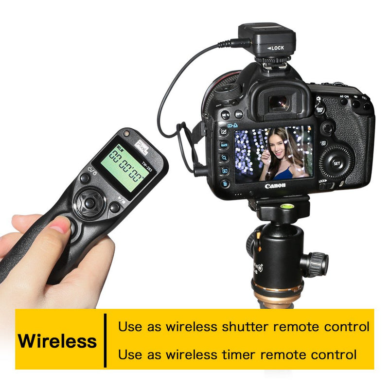 Pixel DSLR Camera Wireless Shutter Release Timer Remote Control TW-283/DC2 for Nikon D3100 D3200 D3300 D5000 D5100 D5200 D5300 D5500 D90 D7000 D7100 D7200 D600 D610 D750