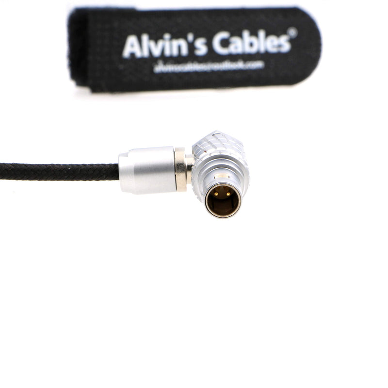 [AUSTRALIA] - Alvin's Cables Teradek Bond ARRI Alexa Camera Power Cable 2 Pin Male to 2 Pin Male Right Angle 19.7in 
