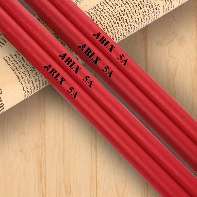 Drum sticks 5a Wood Tip Drumsticks Classic 5A Drum stick 1 Pair Red (1 Pair Red)