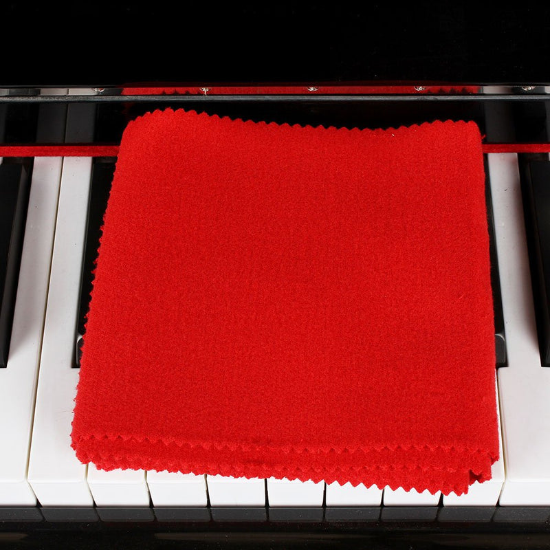 Andoer Piano Cover 88 Keyboard Protective Dirt-proof Cover with Soft Wool (Red) Red