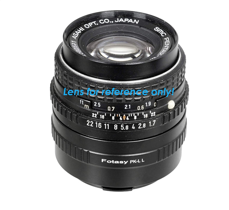 Fotasy PK Lens to Leica L Adapter, PK Leica T Adapter, PK Leica SL Adapter, PK Panasonic S, PK Sigma L Adapter, Compatible with Pentax K Lens & Leica SL TL2 TL & Panasonic Lumix S1 S1H S1R Sigma fp PK - Leica L