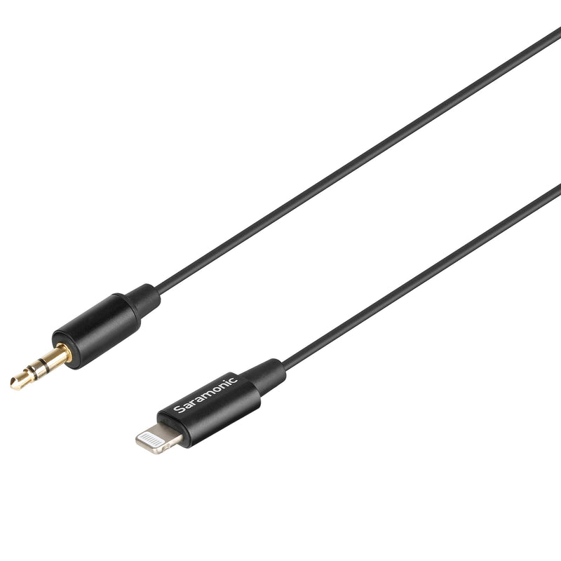 Saramonic 3.5mm TRS Male to Apple Lightning Connector Microphone & Audio Adapter Cable 9" (22.86cm) (SR-C2000) 3.5mm TRS M to Lightning