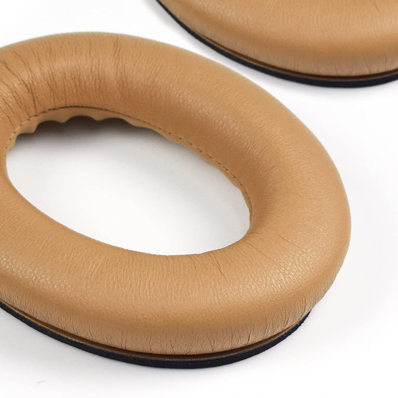 [AUSTRALIA] - MOLGRIA Lambskin Ear Pads Cushion, Replacement Sheepskin Earpads for Bose Quiet Comfort QC 35 II QC35 QC35ii QC15 QC25 QC2 AE2 SoundLink SoundTrue Headphones(Tan Tan 