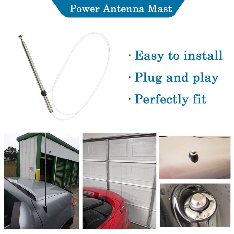 [AUSTRALIA] - Anina Car Power Antenna Mast Compatible with 1990-1996 Toyota Camry-Celica-MR2-Vienta-Holden Apollo for AM/FM Radio Reception 86337-06010 Series 2 