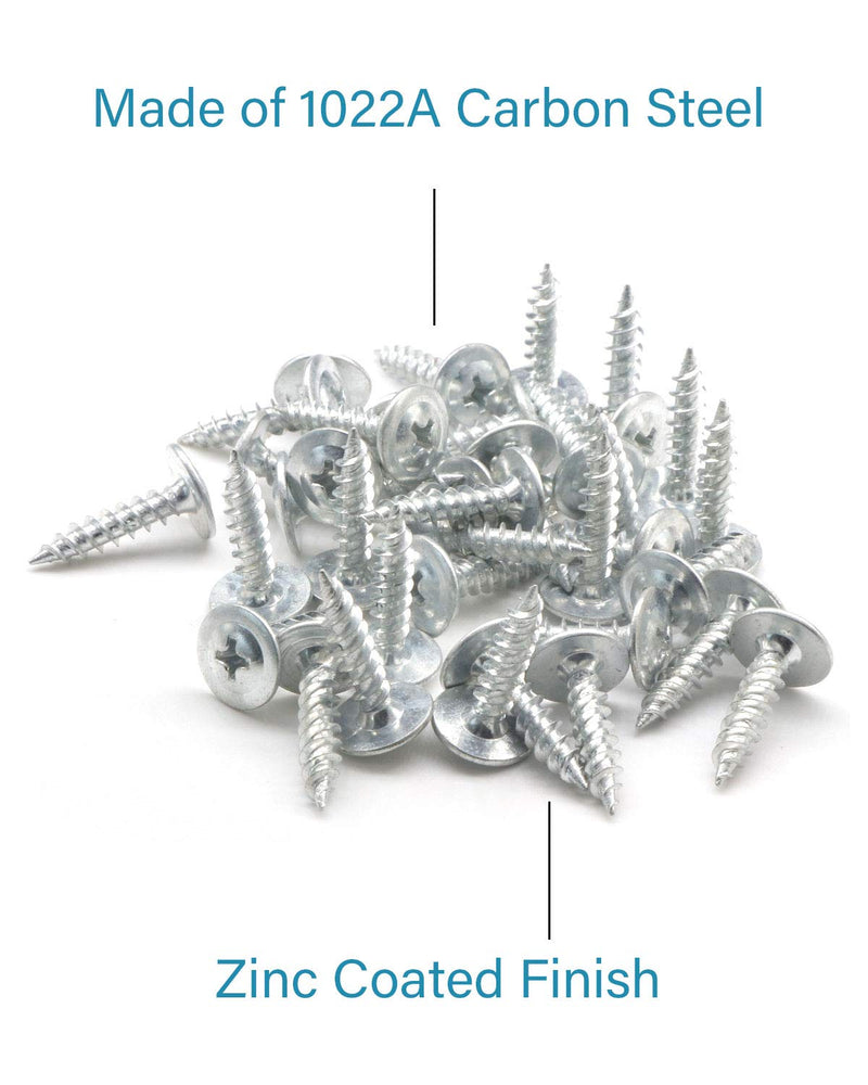 [AUSTRALIA] - IMScrews 100pcs #8 x 3/4" Truss Head Screws Standard Thread Self Tapping Screws Wood Work MDF Zinc Plated #8*3/4 (4.2*19mm) 100 