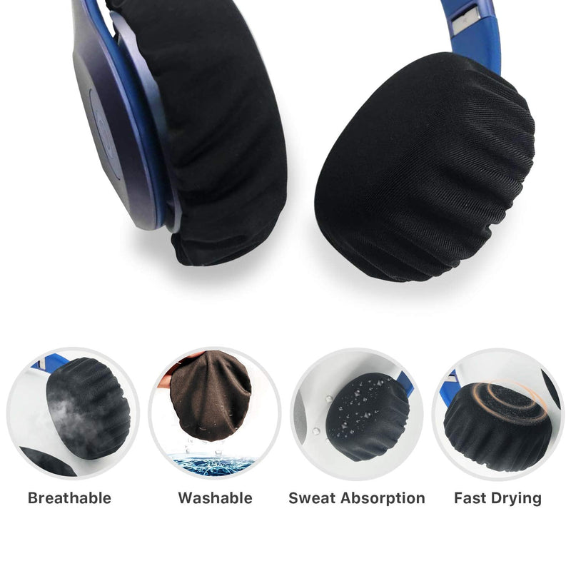 [AUSTRALIA] - Xklmb 3Pairs Stretchable Fabric Headphone Covers/Washable Sanitary Ear pad,Earcup Earpad Covers Fit Most On Ear Headphones 8-11cm(3.14" - 4.33") Earpads 