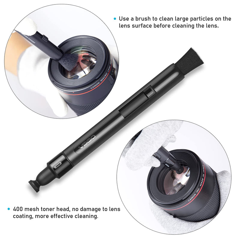 [AUSTRALIA] - VSGO V-P03E Power-Switch Lens Cleaning Pen Compatible for Canon, Nikon, Pentax, Sony Digital Camera Cleaning,AR VR Glasses Phone Tablet Screen Cleaning Pen 