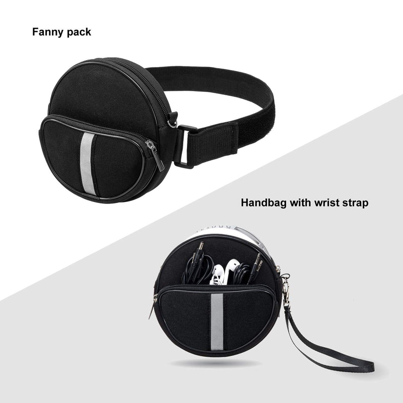 CD Player Portable Case,Waterproof CD Player Fanny Pack with Wristlet Hand Strap Compatible with HOTT/Gueray/NAVISKAUTO/Jinhoo/Jensen/Monodeal Portable CD Player and More（6.5 inch）.