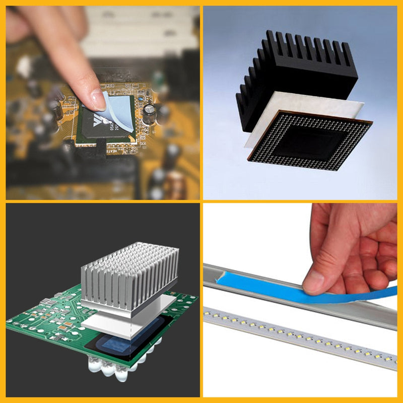 Thermal Adhesive Tape 30mm by 25M, HPFIX High Performance Thermally Conductive Tape Apply for Coolers, Heat Sink, LED Strips, Computer CPU, GPU, Easy to Apply & High Durability 30mm x 25M