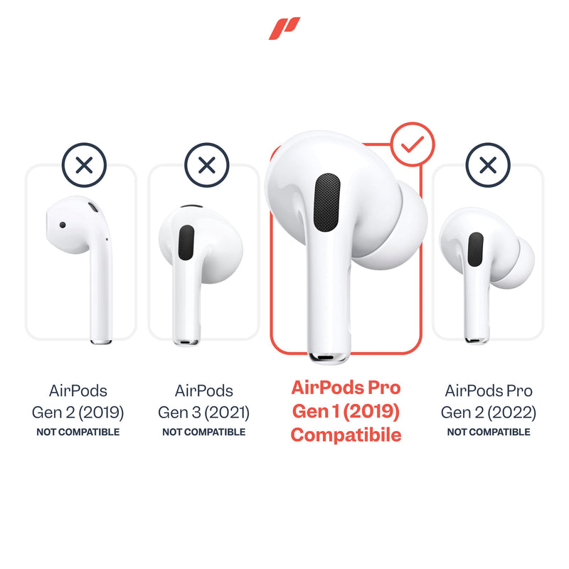 Proof Labs 3 Pairs for AirPods Pro Ear Hooks Covers [Added Storage Pouch] Accessories Compatible with Apple AirPods Pro Generation 1 (White) for AirPods Pro Gen 1