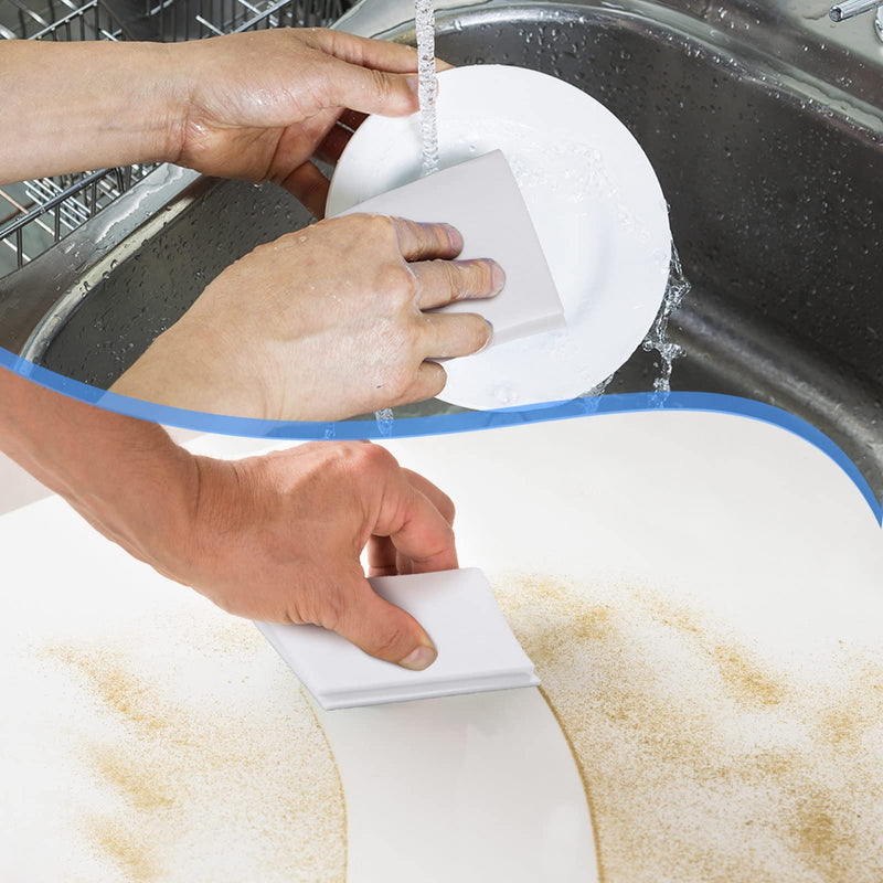 100 Pack Eraser Sheets Disposable Thin Cleaning Sponges Sheets Melamine Sponge Pads Home Eraser Wipes for Kitchen Shoe Furniture Bathroom Shower Cleaner