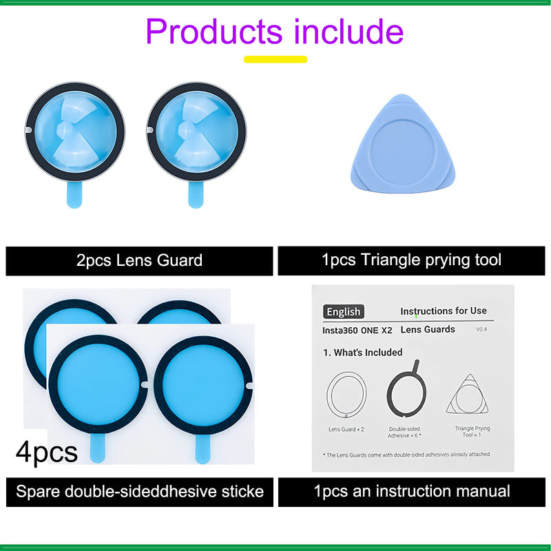 CHongnan- Dual Lens Guards for Insta360 One X2 Accessories