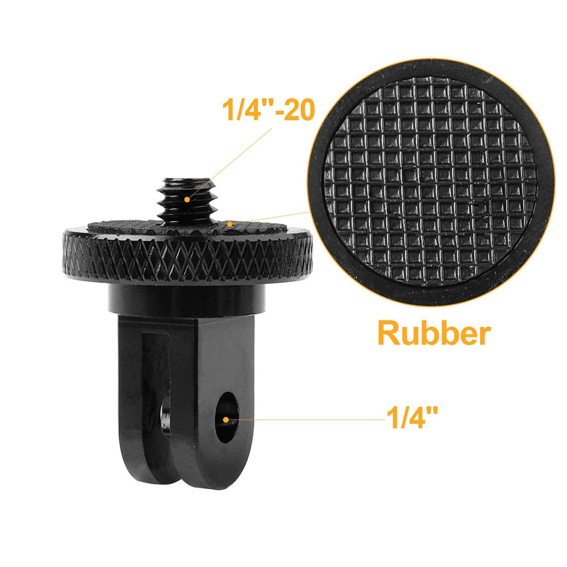 Tripod Adapter Mount, ChromLives Adapter Screw 1/4"-20 Camera Mount 1 4 Compatible with Gopro Hero 7 5 6 4 3 3+ 3 2 1 with Thumb Screw for Mounting System, Action Camera, Mount Accessory