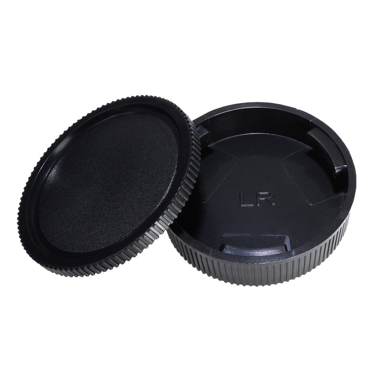 CamDesign Rear Lens Cap & Body Cap Set Compatible with Leica R Mount Camera R3, R4, R5, R6, R7, R8, R9, Leicaflex SL and Leicaflex SL2 SLR, R, Rom, One-Cam, Two-Cam, Three-Cam