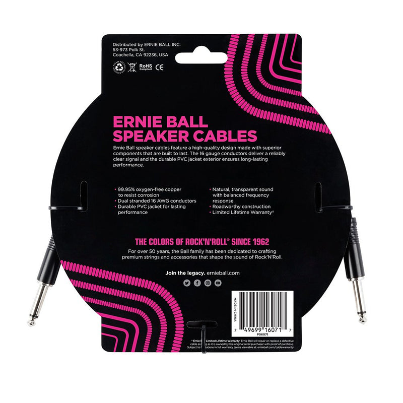 Ernie Ball 3' Straight / Straight Speaker Cable 3 ft
