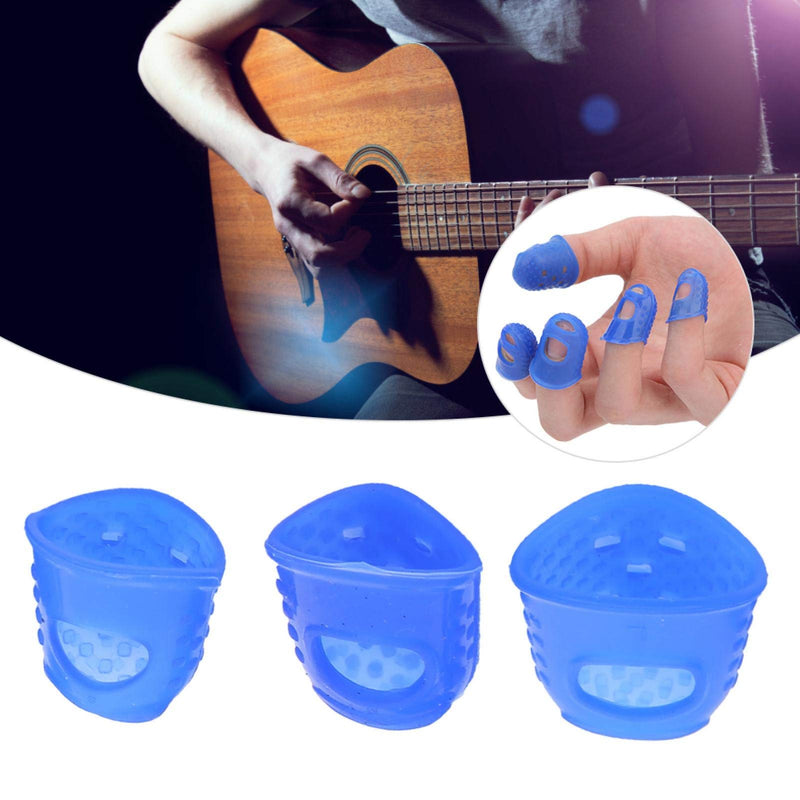 Guitar Finger Picks Professional Guitar Finger Protector for Children for Guitar(Blue M00253) Blue M00253