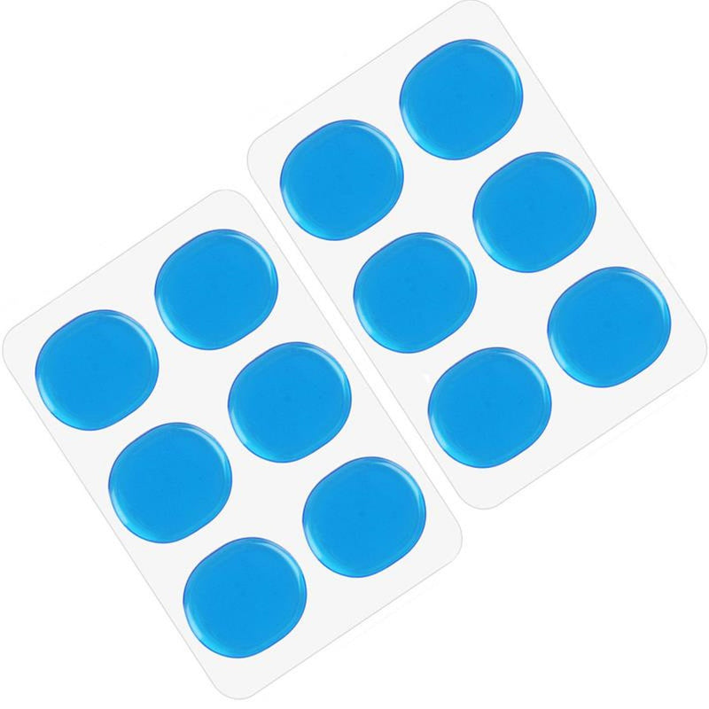 Drum Damper Gel Pads Transparent Blue Silicone Drums Silencer for Snare Drum Kit Set of 12