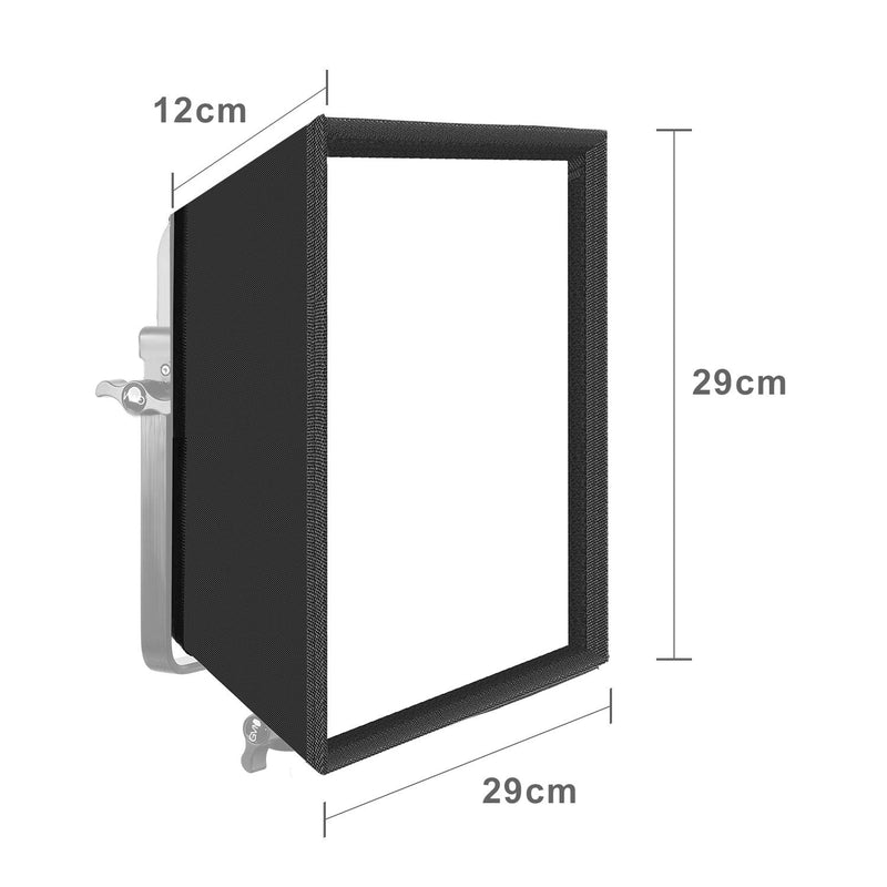 GVM RGB 850D Foldable Softbox Diffuser with Grid Beehive for Series LED Video Light, Suitable for Studio Lighting, Portrait Photography, Video Lighting, Led Panel, 1 Packs