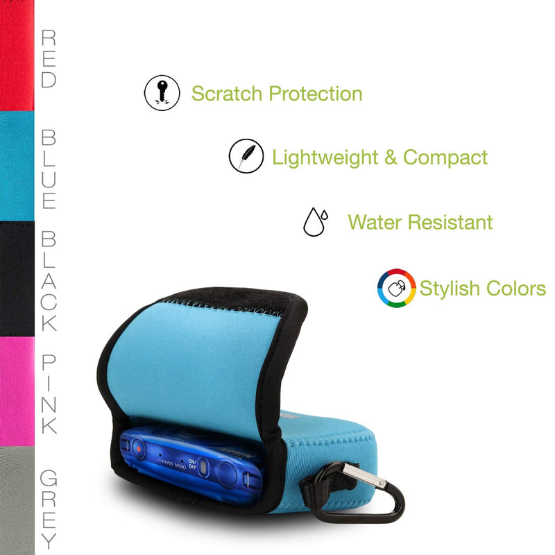 MegaGear Ultra Light Neoprene Camera Case Compatible with Nikon Coolpix W150, W100, S33 Blue