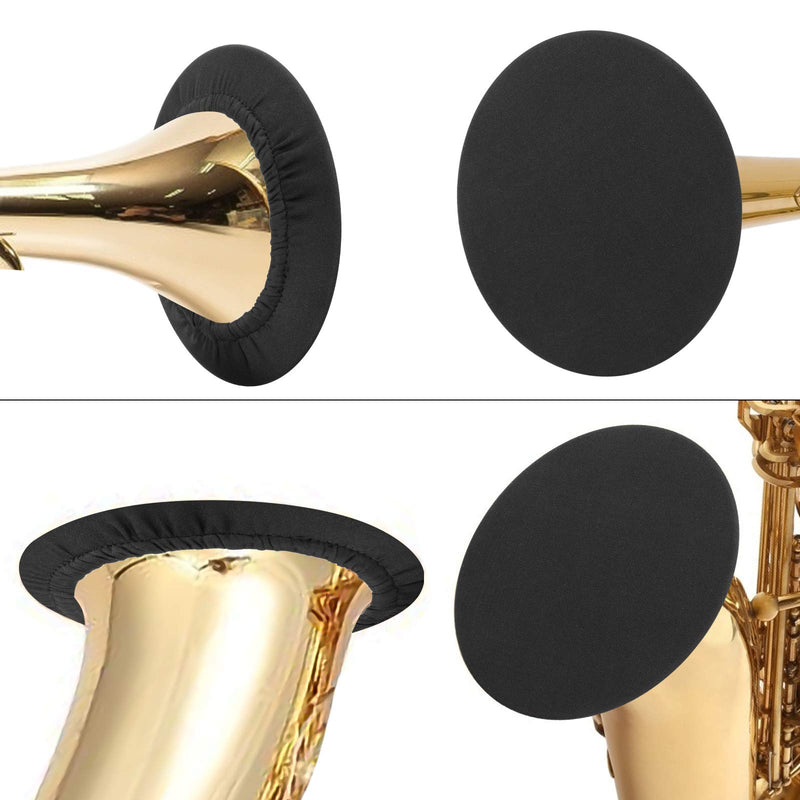 PlutuX 2Pcs Instrument Bell Cover Reusable Elastic Dust-proof Cover Ideal for Clarinet Tenor Saxophone Alto Saxophone Trumpet Reduce the Diffusion of Aerosols 3 inch