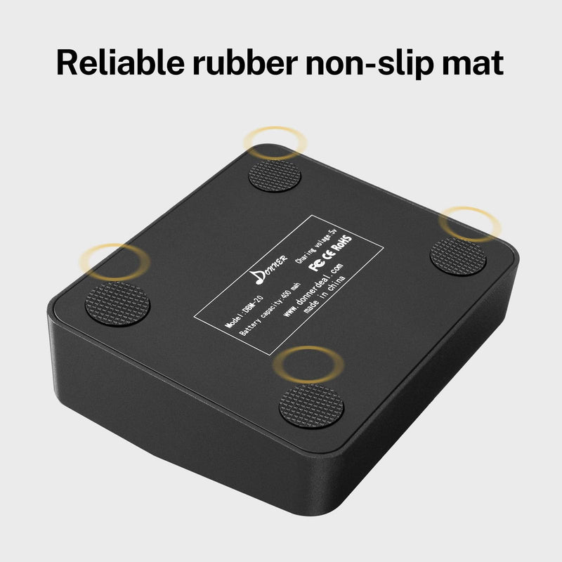 Donner DBM-1 Wireless Page Turner Pedal Teleprompter App Control Foot Pedal for Tablets Phones Rechargeable