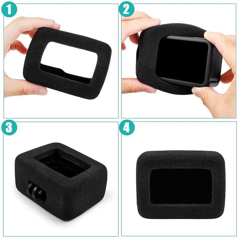 Taisioner Windslayer Cover for GoPro Hero 10 Hero 9 Black Wind Muff Housing Frame Case Video Noise Reduction Accessories