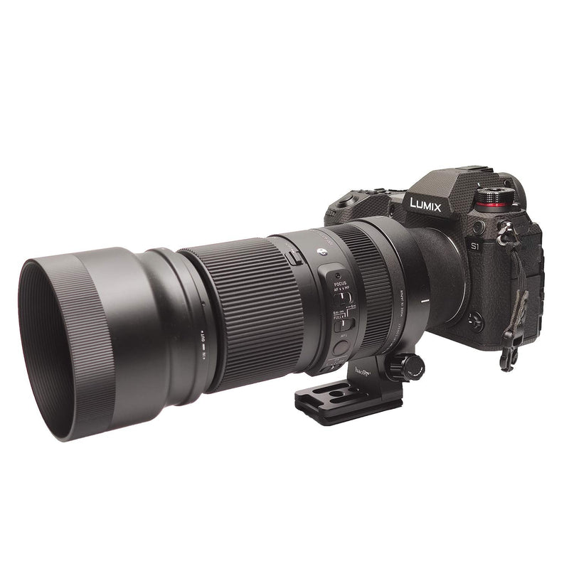 Haoge LMR-SM140S Lens Collar Replacement Foot Tripod Mount Ring Stand Base for Sigma 100-400mm F5-6.3 DG DN OS Lens Sony E Mount Art 105mm F1.4 DG HSM Built-in Arca Type Quick Release Plate