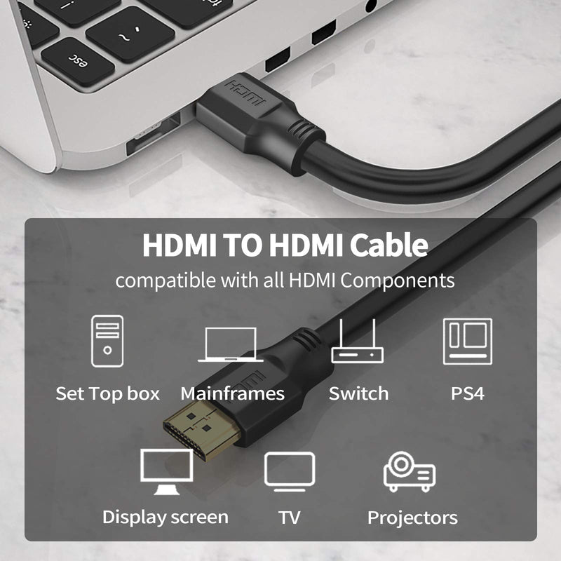 8K HDMI 2.1 Cable 10FT/3M, Dorset HDMI 48Gbps Ultra HD Support High Speed HDMI Cord, 4K120 8K60 144Hz eARC HDR HDCP 2.2 2.3 Compatible with Roku Sony LG Samsung TCL Xbox Series X RTX 3080 3090 PS4 PS5