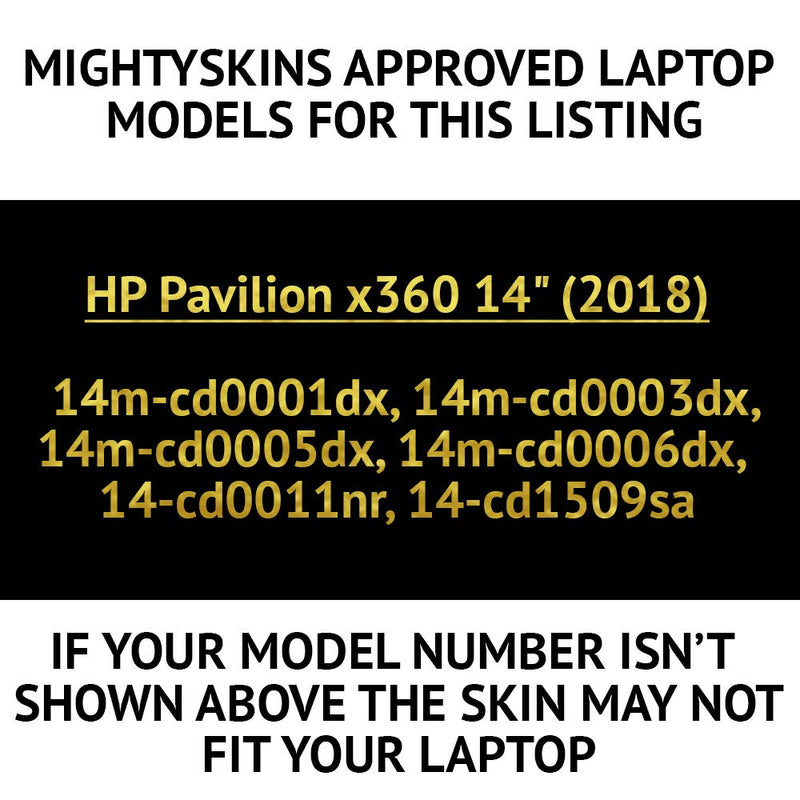 MightySkins Carbon Fiber Skin for Pavilion X360 14" (2018) - Yellow Marble End | Protective, Durable Textured Carbon Fiber Finish | Easy to Apply, Remove, and Change Styles | Made in The USA