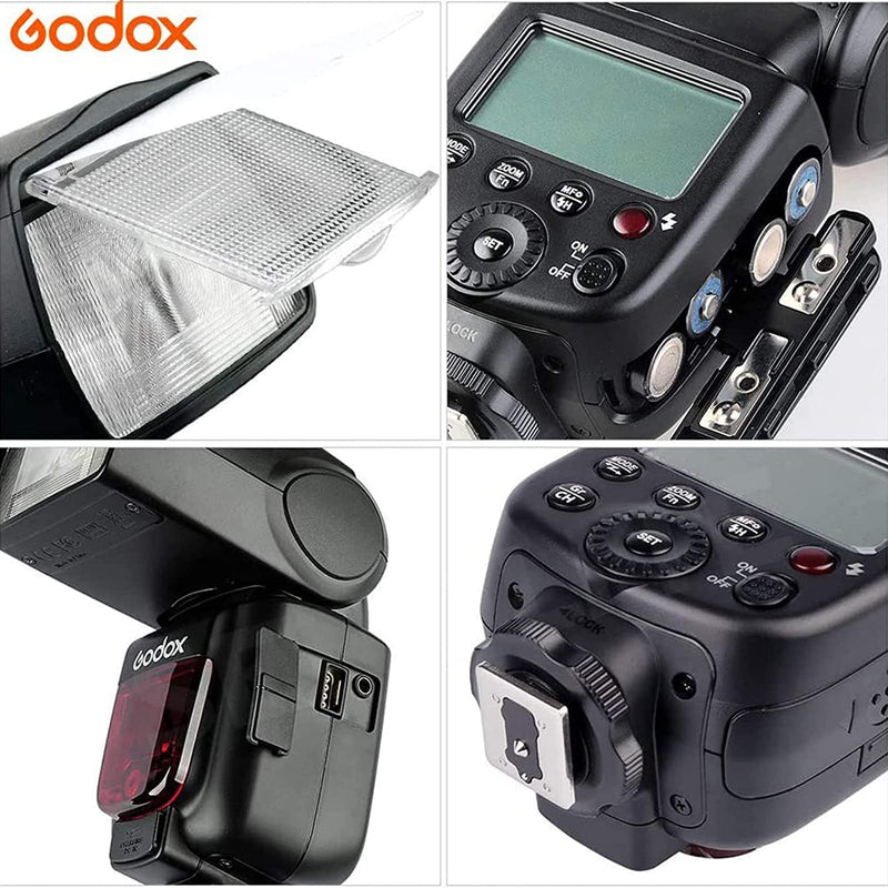 GODOX TT600 External Flash for Canon/Nikon/Pentax/Olympus/Fuji and Other DSLR Camera with Standard Hotshoe, GN60 High Output, Wireless Trigger Support