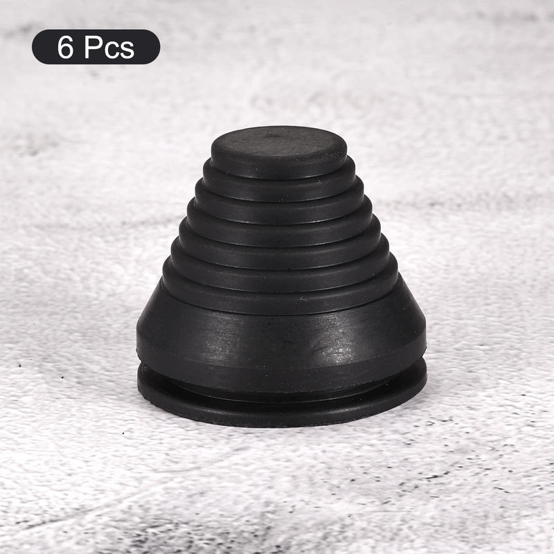 MECCANIXITY Rubber Grommet Mount Dia 40 mm Conical for Wire Protect of Thick Plate Pack of 6