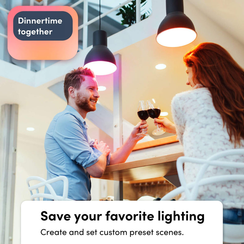 LIFX Color, BR30 1100 lumens, Wi-Fi Smart LED Light Bulb, Billions of Colors and Whites, No Bridge Required, Compatible with Alexa, Hey Google, HomeKit and Siri 1 Pack Multi
