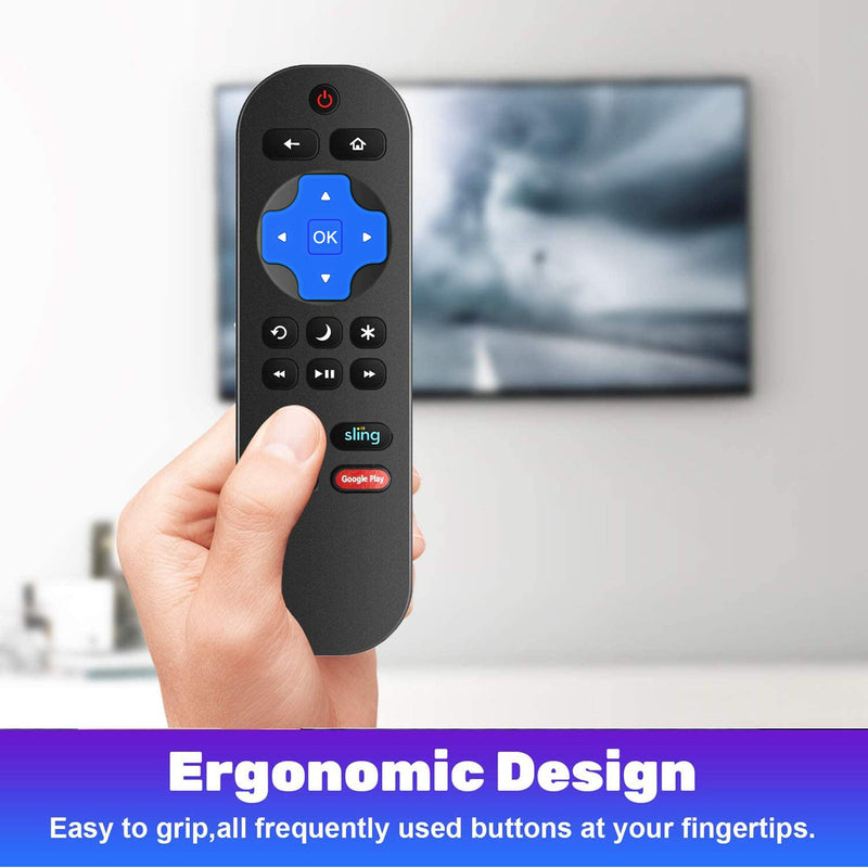 Motiexic NS-RCRUS-17 Remote Control Compatible with Insignia Roku TV NS-32DR420NA16 NS-32DR420NA16A NS-32DR420NA16B NS-40DR420NA16 NS-40DR420NA16B NS43DR710NA17 NS-43DR710NA17 NS-48DR420NA16