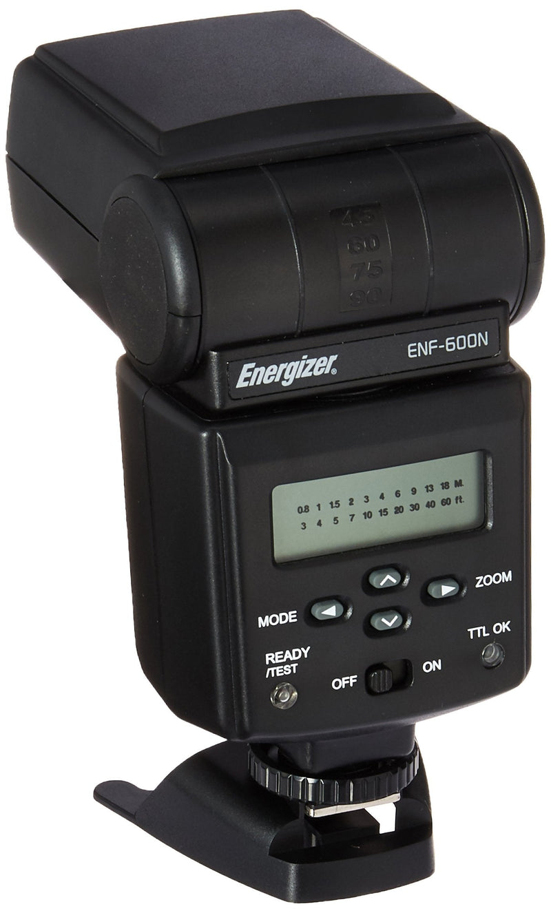 Energizer ENF-600N Power Zoom i-TTL Flash for Nikon DSLRs (Black)