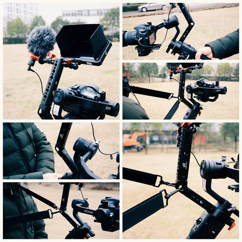 DF DIGITALFOTO Terminator Hang Strap Mounting Clamp Accessories Compatible with DJI Ronin S Gimbal Making It Like ZHIYUN WEEBILL LAB Crane 3 Setup Desgin