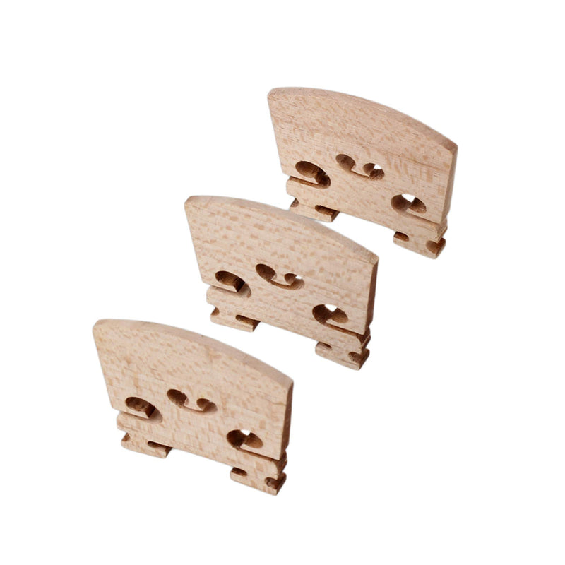 BQLZR Maple 1/8 Violin Bridges Violin Music Instrument Pack of 3