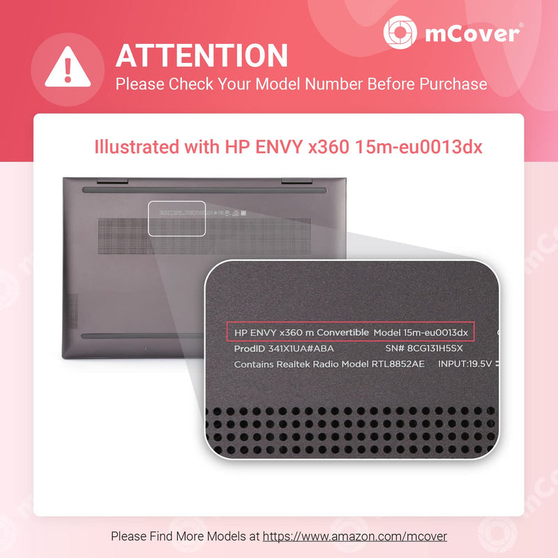 mCover Hard Case Only Compatible for 2021 15.6" HP Envy x360 15-ES / 15-EUxxxx Series Laptop ( NOT Fitting Envy x360 15-AQ/BP/DS/DR/EE/ED Series & Other Models ) ‚Äì HP-ENVY-x360-15-ES-EU Purple