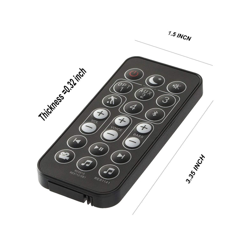 Remote Control Compatible with Polk Audio Surroundbar Soundbar RE6214-1 RE62141 RTRE62141 Signa S2 SIGNAS2