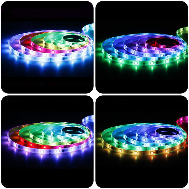 [AUSTRALIA] - SPARKE DreamColor Led Strip Lights, 32.8ft/10m Music Sync LED Light, Waterproof RGB 300Leds SMD5050 Flexible Strip Lighting with RF Remote and 12V Power Supply, Chasing Effect for Home Kitchen 