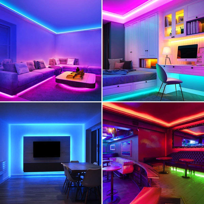 [AUSTRALIA] - Led Strip Lights, 32.8ft 10M RGB Color Changing Led Light Strip, Smart App controlled Bluetooth Led Tape Lights, Sync to Music Lights, SMD5050 300LEDs Led Strip with Remote for Bedroom, Kitchen, Party 