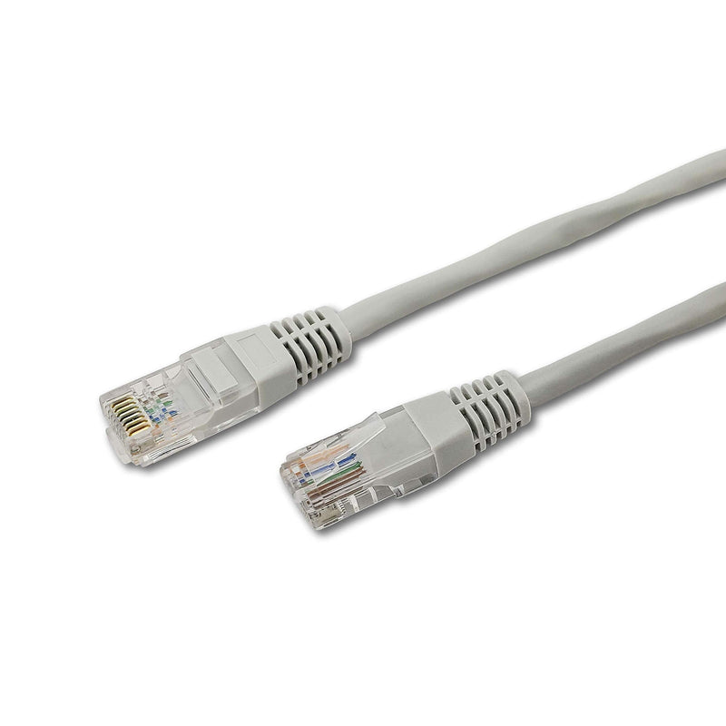 SatelliteSale RJ45 Cat-5e Network Ethernet UTP 4 Path Internet Cable 100 MHz 1000 Mbps Universal Wire Gray Cord 10 feet