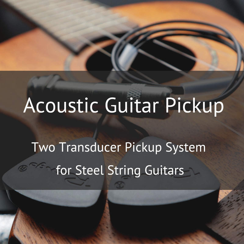 Acoustic Guitar Pickup Contact Microphone Piezo Transducer Cello Banjo Ukulele Mandolin Guitar Microphone Pickup (2-head contact pickup) 2-head contact pickup
