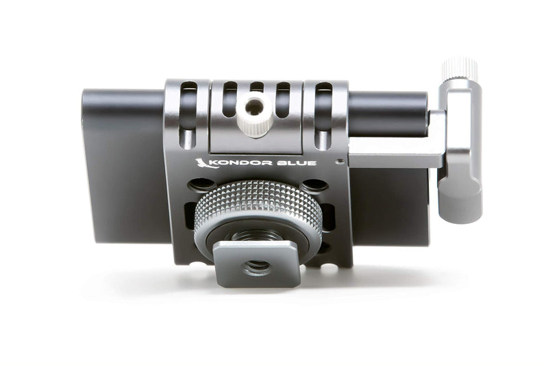 KONDOR BLUE T5 SSD Holder w/Cold Shoe Mount for Z CAM S6 F6 F8 BMPCC4K/6K. Compatible with Any cage or hot Shoe. Made for Samsung T5 Media Drives commonly Used with Kondor Blue USB C Cable.