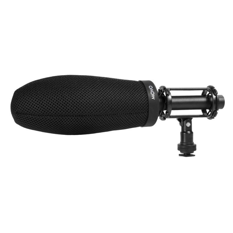 Movo WST160 Professional Premium Quality Ballistic Nylon Windscreen with Acoustic Foam Technology for Shotgun Microphones up to 14cm Long (Fits Røde NTG-1, NTG-2, VideoMic)