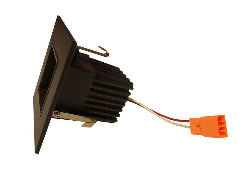 NICOR Lighting 2 inch Square LED Downlight in Oil-Rubbed Bronze, 3000K (DQR2-10-120-3K-OB) 3000K Color Temperature