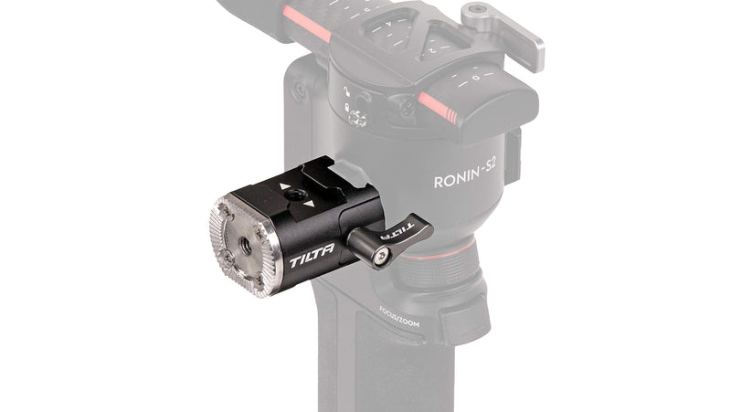 Tilta Right Side Adapter from NATO Rail to Rosette | Mount Side Handles and Accessories, Compatible with DJI RS2 and RSC2 | TGA-NRA-R