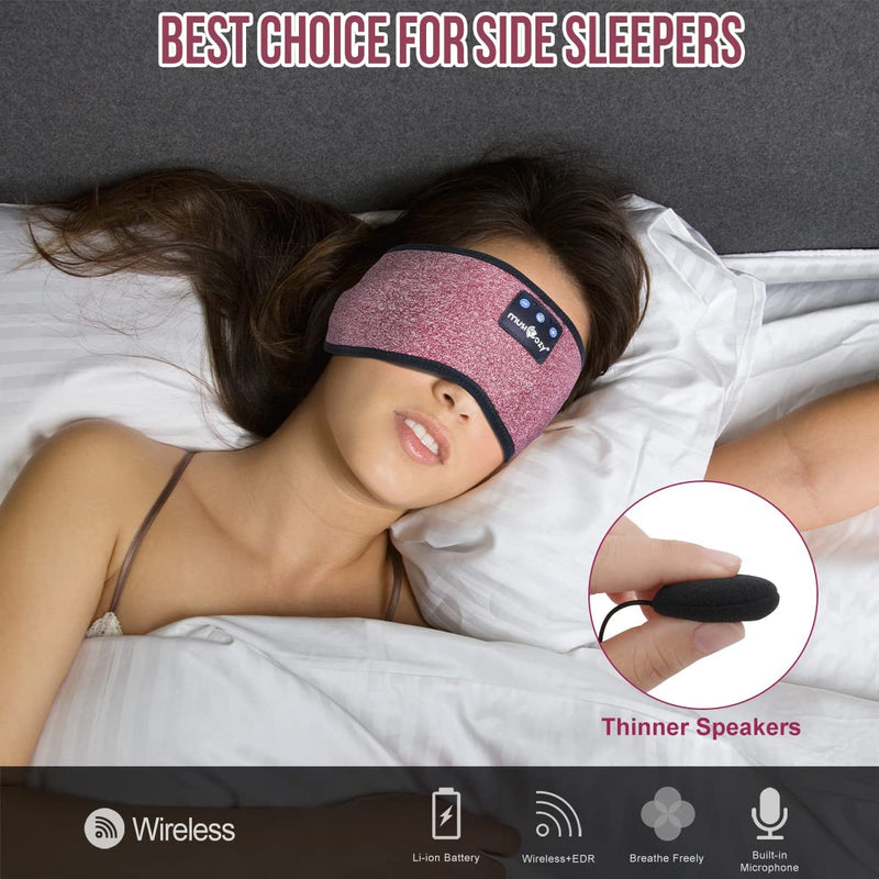 [AUSTRALIA] - MUSICOZY Sleep Headphones Bluetooth Headband Wireless Music Headband Headphones, Earbuds IPX6 Waterproof for Side Sleepers Women Men Workout Running Insomnia Travel Yoga Cool Gadgets Unique Gifts 